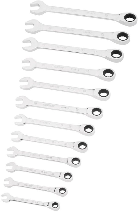Stanley stmt82847-0 rinsteeksleutelset met ratelring 12-delig