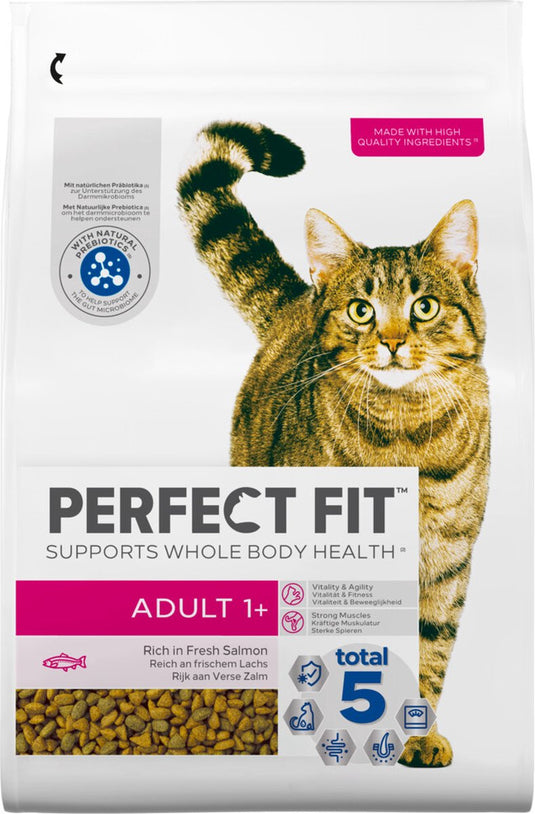 Perfect fit adult - kattenbrokken - zalm - 3 x 2.8 kg