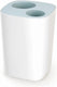 Joseph joseph split prullenbak - badkamer keuken - 2 x 8l - creme