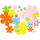 Creativ Company Eva foam vormen bloemen afm. 10x60 mm dikte 2 mm diverse kleuren 100 stuks 1 doos