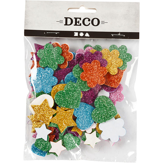 Creativ company foamvormen glitter, 100st.