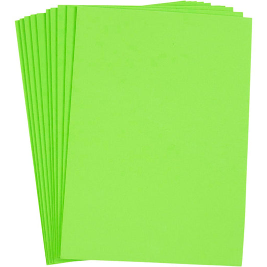 Creativ company eva foam vellen lichtgroen a4, 10st.