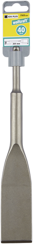 Afbeelding laden in galerijviewer, Wolfcraft - tegelbeitel sds plus - 40mm breed - spadebeitel - 7909000
