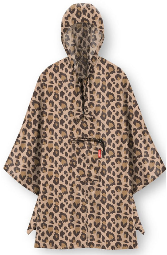 Reisenthel mini maxi poncho regenponcho - opvouwbaar - leo macchiato bruin