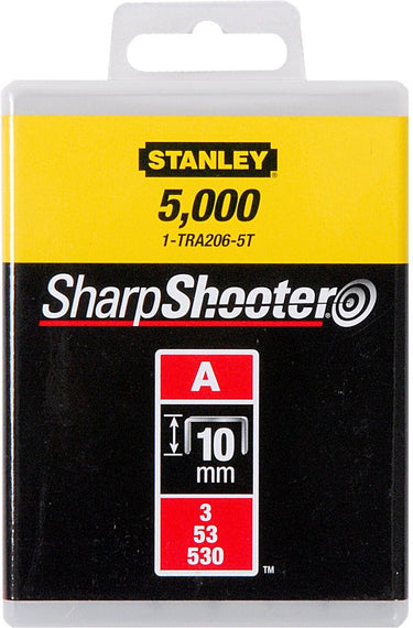 Stanley nieten 10mm type a - 5000 stuks - 1-tra206-5t