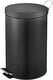V-part - pedaalemmer 12 liter - steel plastic - zwart - prullenbak