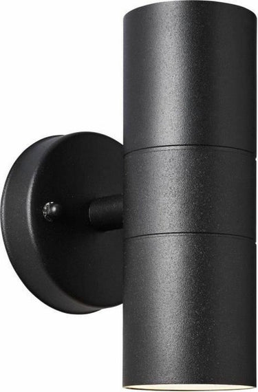 Brilliant jandy - buitenlamp- up down- gu10 max 2x18w - ip44 - zwart