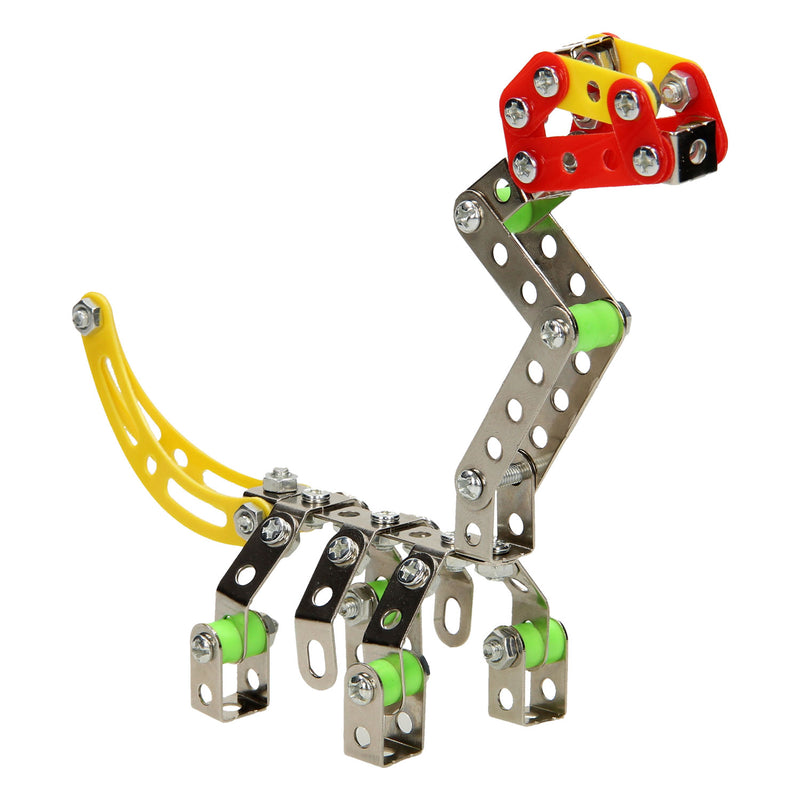 Load image into Gallery viewer, Constructieset metaal dino, 122 dlg.
