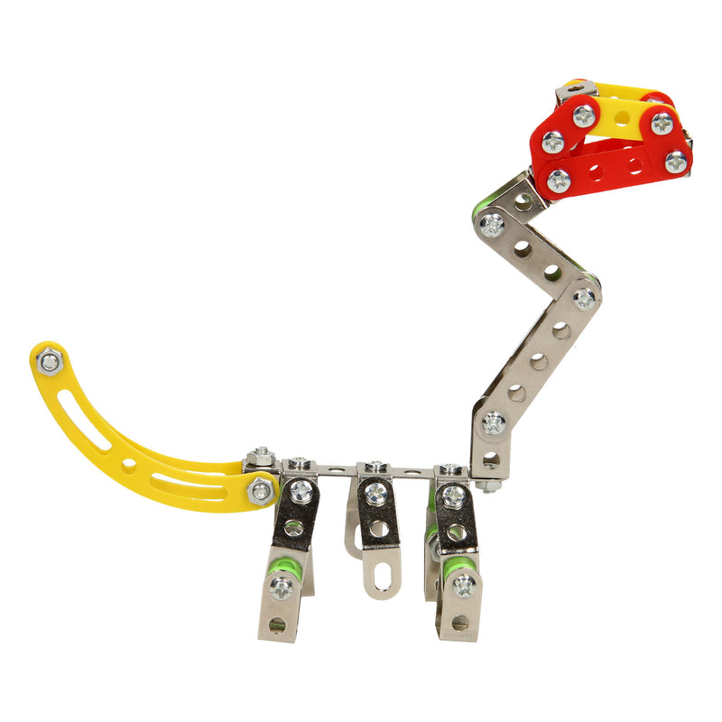 Load image into Gallery viewer, Constructieset metaal dino, 122 dlg.
