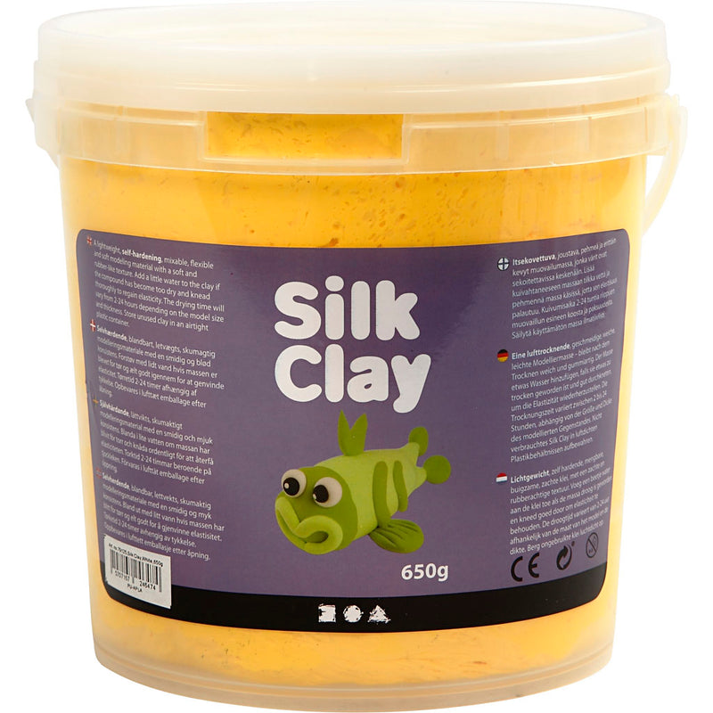 Laden Sie das Bild in Galerie -Viewer, Https: www.cchobby.nl silk-clayr-geel-650-gr-1-emmer
