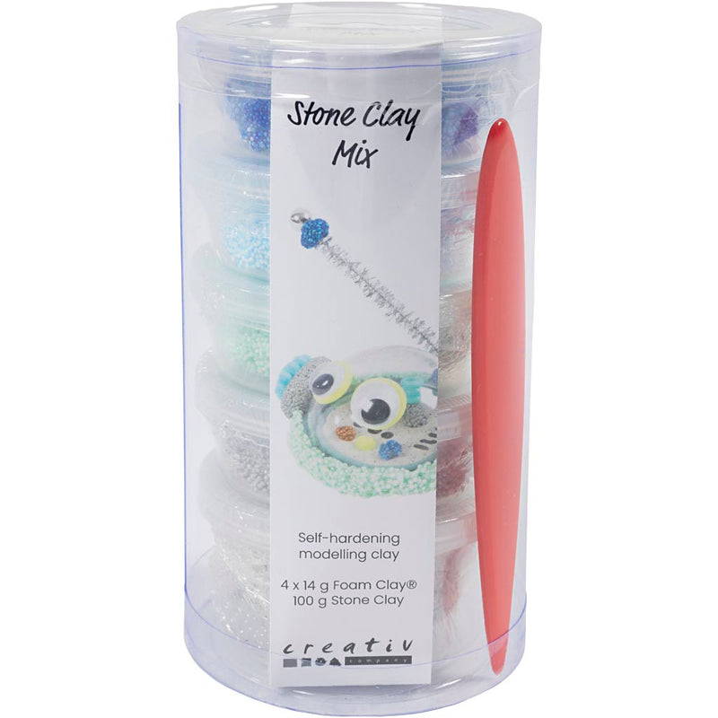 Load image into Gallery viewer, Creativ company stone clay mix blauw en groen harmonie
