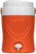 Pinnacle platino 2 gallon - geïsoleerde drankdispenser drankkoeler met kraantje - 8 liter - oranje