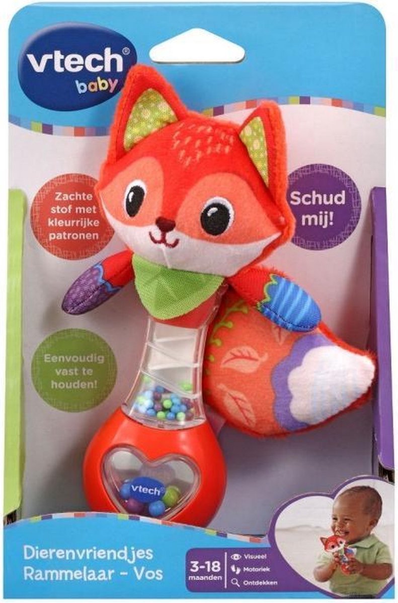 Chargez l'image dans la visionneuse de la galerie, Vtech dierenvriendjes rammelaar - vos
