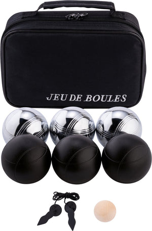 Jeu de boules set in tas