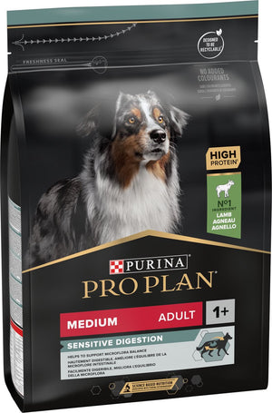 Pro plan medium adult sensitive digestion - honden droogvoer -lam - 3 kg