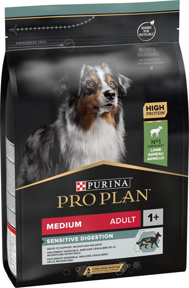 Pro plan medium adult sensitive digestion - honden droogvoer -lam - 3 kg