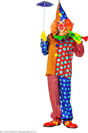 Widmann hilarische knotsgekke clown kostuum