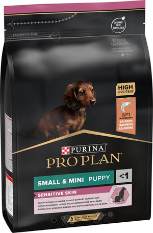 Pro plan dog puppy small mini breed sensitive skin - hondenvoer - zalm 3 kg