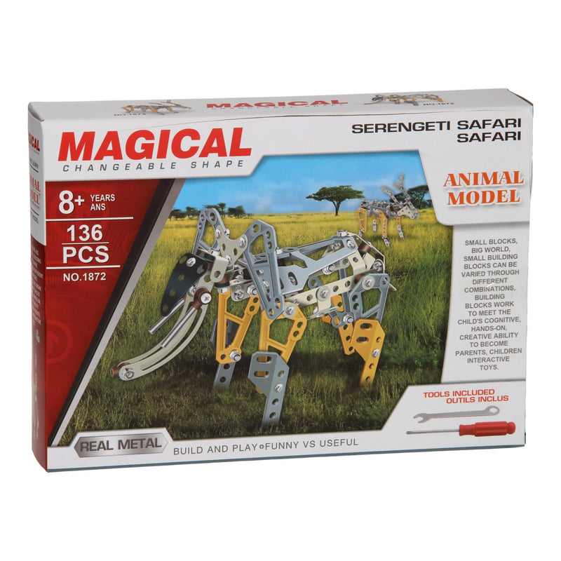Load image into Gallery viewer, Constructieset metaal olifant, 136dlg.
