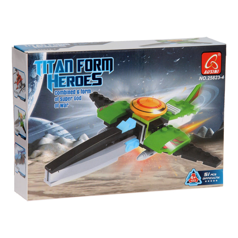 Load image into Gallery viewer, Bouwset titan heroes - space groen, 51dlg.
