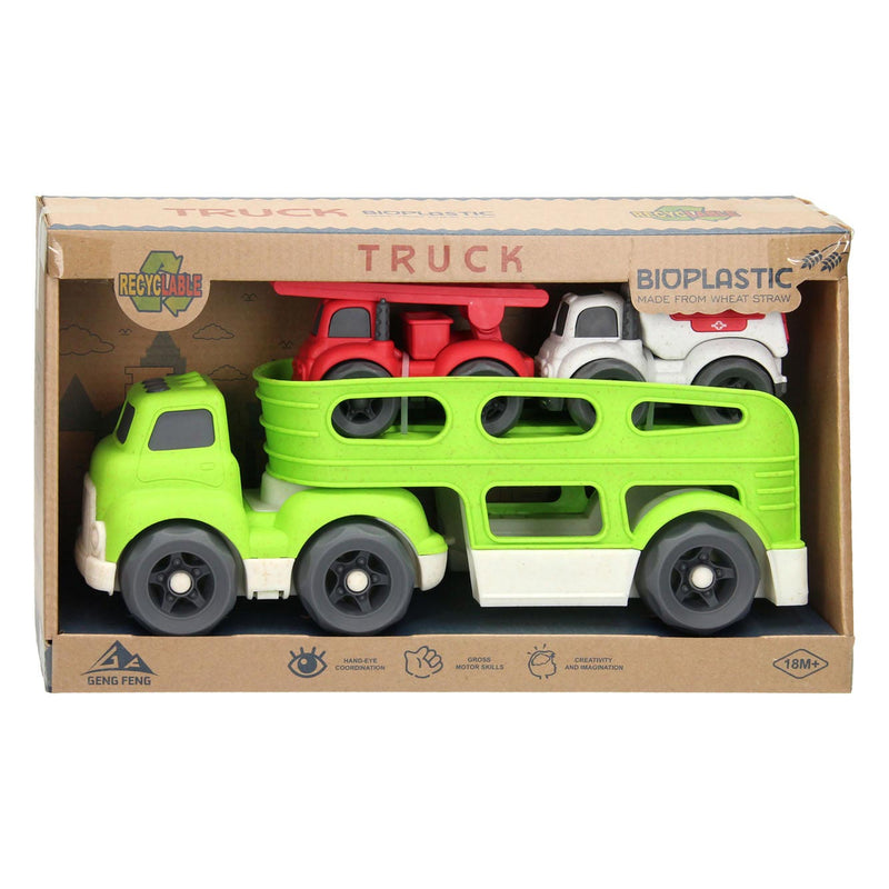 Load image into Gallery viewer, Lobbes speelgoed bv autotransporter recycle - groen
