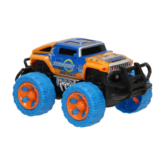 Monster car tweekleurig met frictie