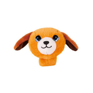 Lobbes pluche klaparmband hondje bruin