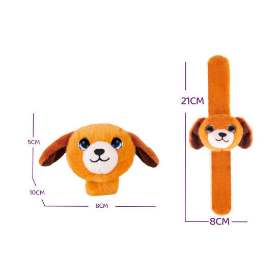 Chargez l'image dans la visionneuse de la galerie, Lobbes pluche klaparmband hondje bruin
