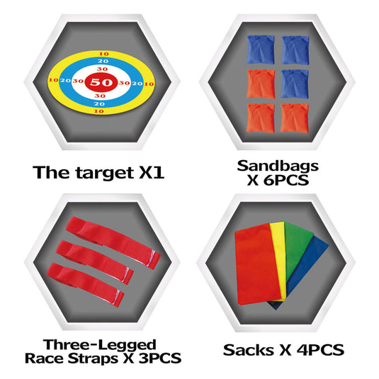 Lobbes speelgoed bv classic games outdoor 3in1 buitenspellen