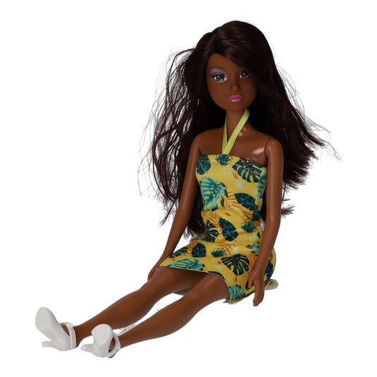 Lobbes speelgoed bv fashion pop zomerjurk met blaadjes