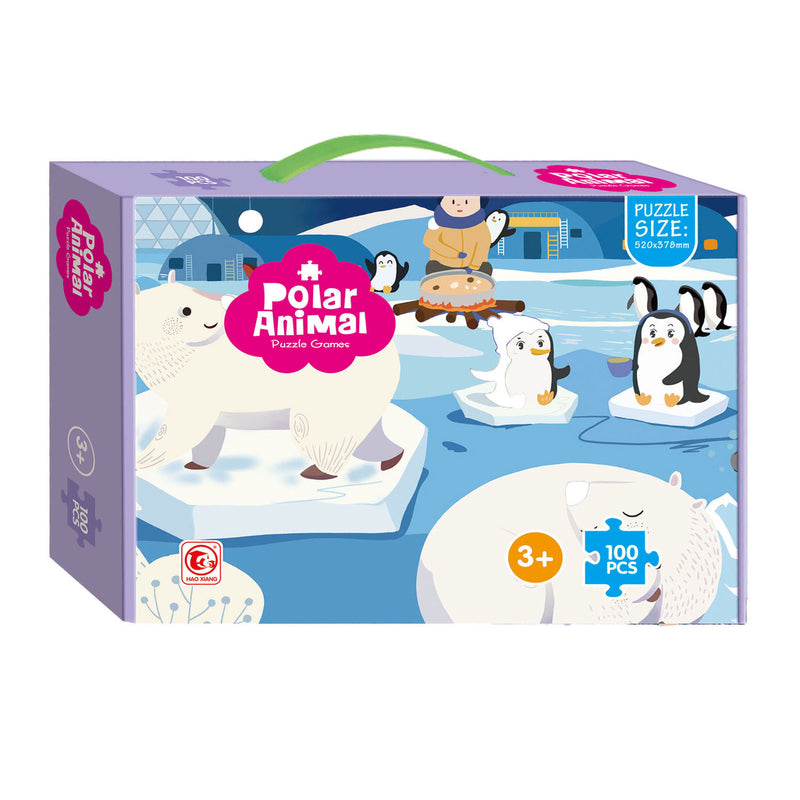 Load image into Gallery viewer, Lobbes speelgoed bv kinder legpuzzel zuidpool, 100st.
