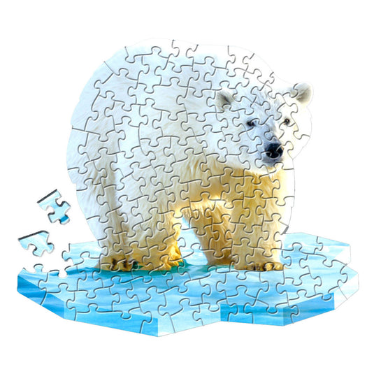 Shape puzzel ijsbeer, 100st.