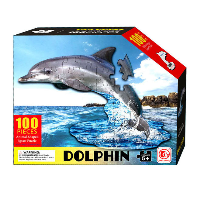 Load image into Gallery viewer, Lobbes speelgoed bv shape puzzel dolfijn, 100st.
