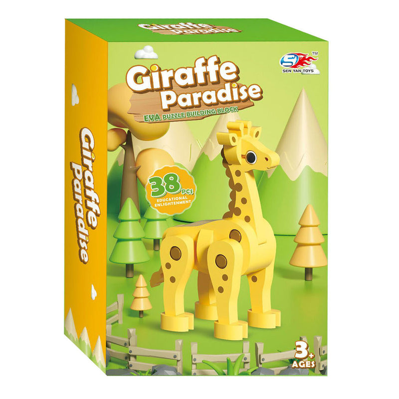 Load image into Gallery viewer, Foam bouwset 3d giraffe
