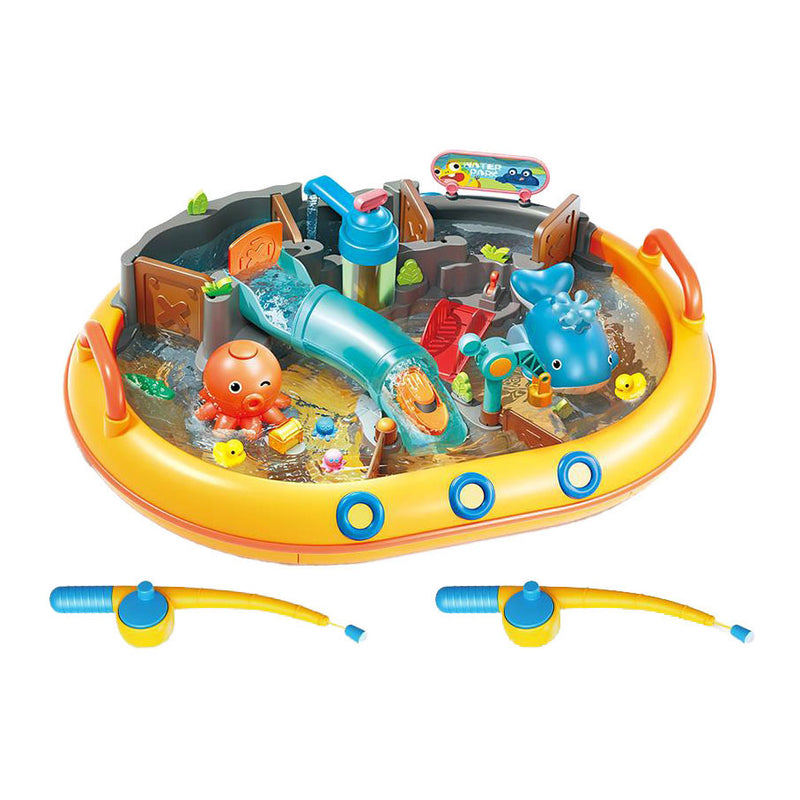 Afbeelding laden in galerijviewer, Lobbes speelgoed bv waterparkset met 2 hengels
