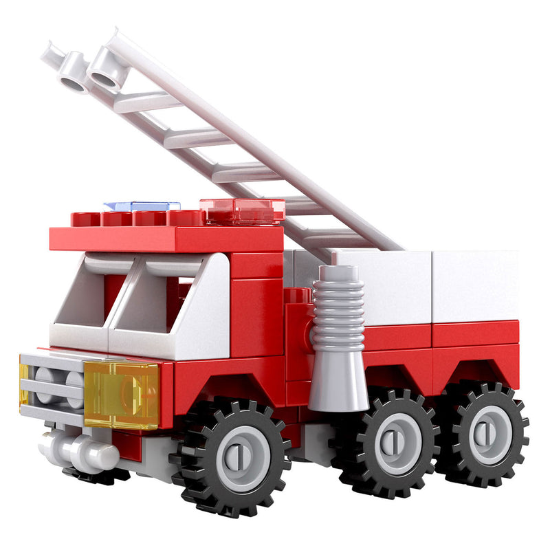 Cargue la imagen en el visor de la galería, Bouwset brandweer ladderwagen - 63dlg.
