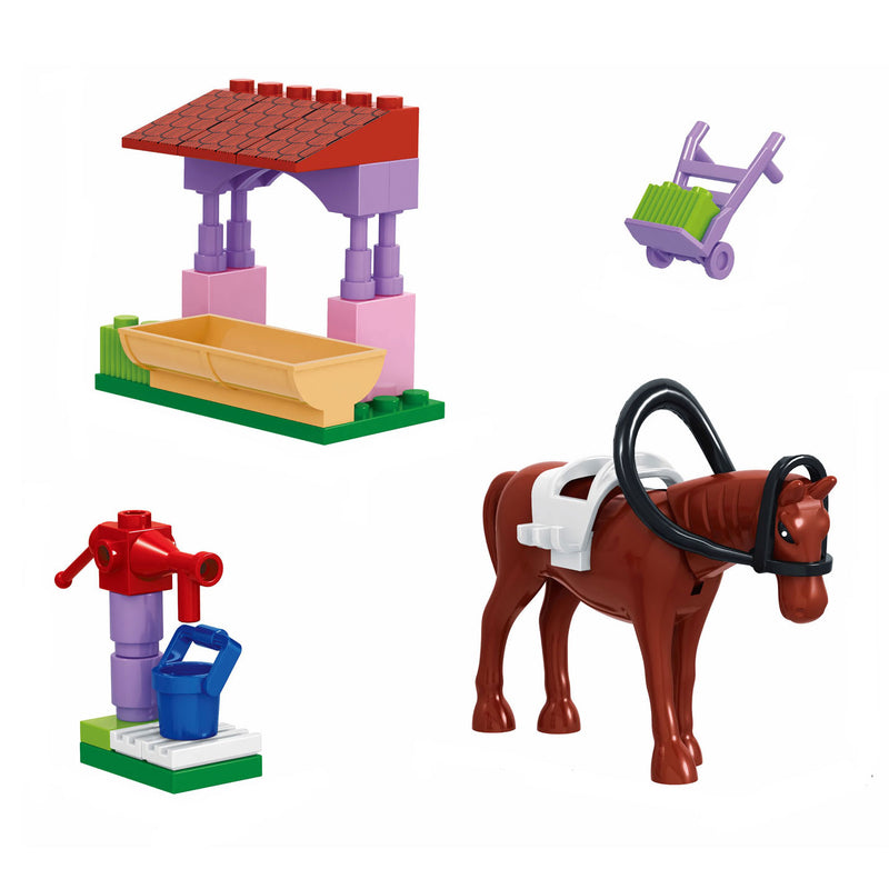 ギャラリービューアに画像をロードする, Bouwset paarden verzorging - 45dlg.
