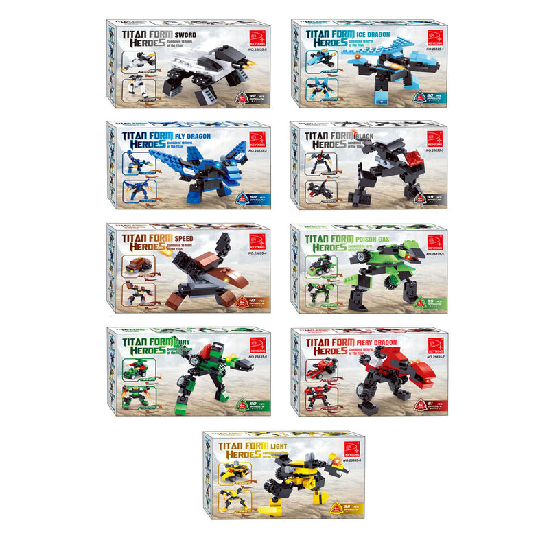 Load image into Gallery viewer, Titans robot bouwblokjes bouwset 3-in-1
