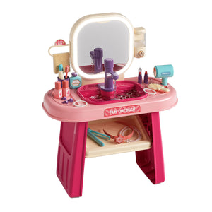 Kaptafel roze met accessoires
