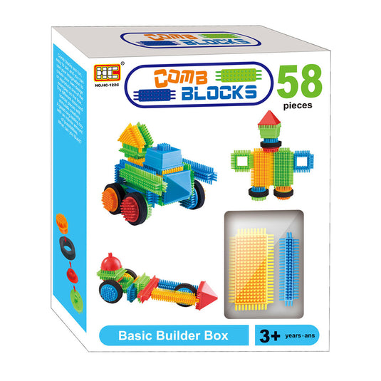 Bristle bouwblokken, 58dlg.