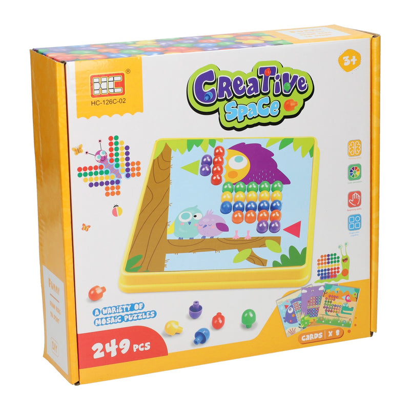 Load image into Gallery viewer, Insteekmozaïek geel, 249dlg. (8 kaarten)
