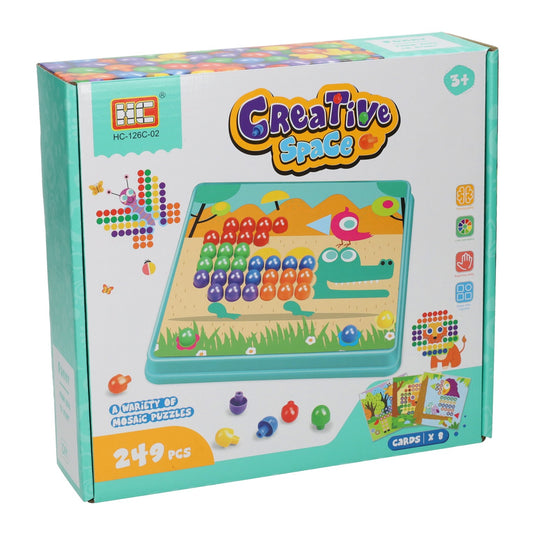 Insteekmozaïek blauw, 249dlg. (8 kaarten)