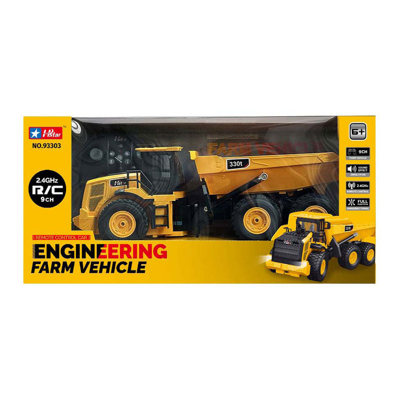 Load image into Gallery viewer, Lobbes rc bestuurbare constructietruck oplaadbaar met licht en geluid
