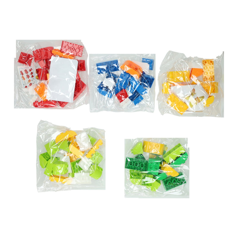 Load image into Gallery viewer, Blokjes bouwset dino in opbergbox - 84dlg.
