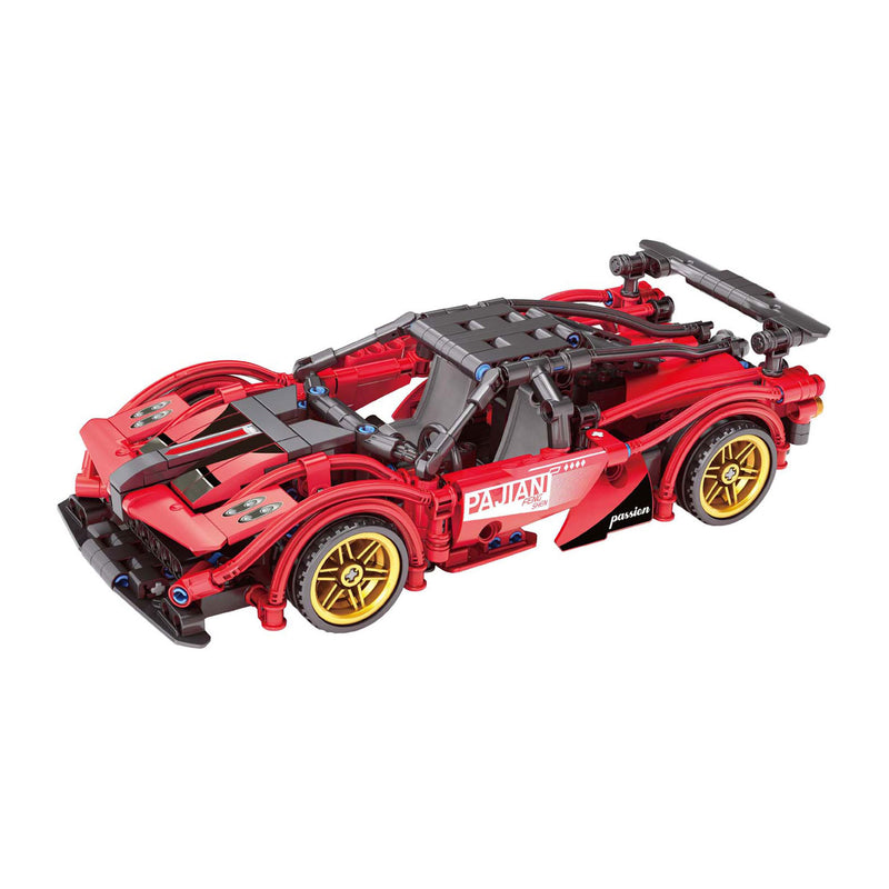 Load image into Gallery viewer, Lobbes speelgoed bv bouwsteentjes set pull back sport auto - 488dlg.
