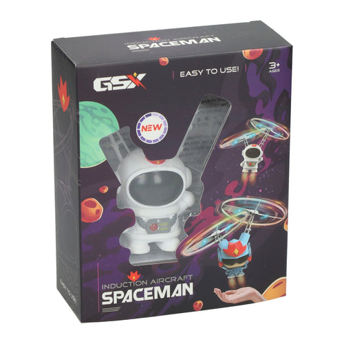 Vliegende astronaut met lichteffect