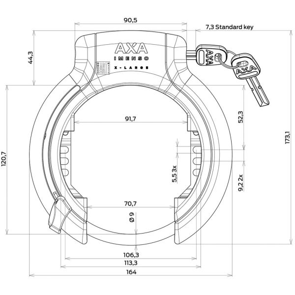 Load image into Gallery viewer, Axa ringslot imenso x-large
