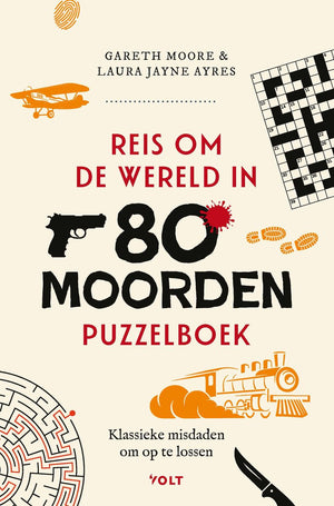 Singel uitgeverijen reis om de wereld in 80 moorden puzzelboek