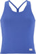 Craft collective cropped singlet w dames sportshirt - blauw