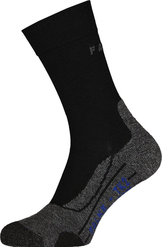 Falke tk2 cool anti-blaar dik lyocell functioneel materiaal wandelsokken dames zwart - maat 39-40